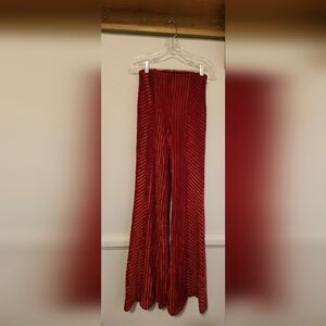 Free people high waisted flared velvet